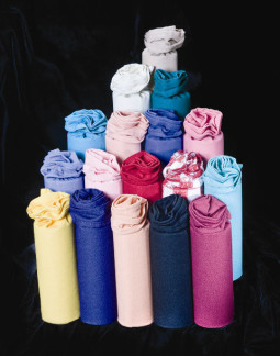 54" x 96" Permalux® 50/50 Momie Tablecloths, Reigel Standard II Colors
